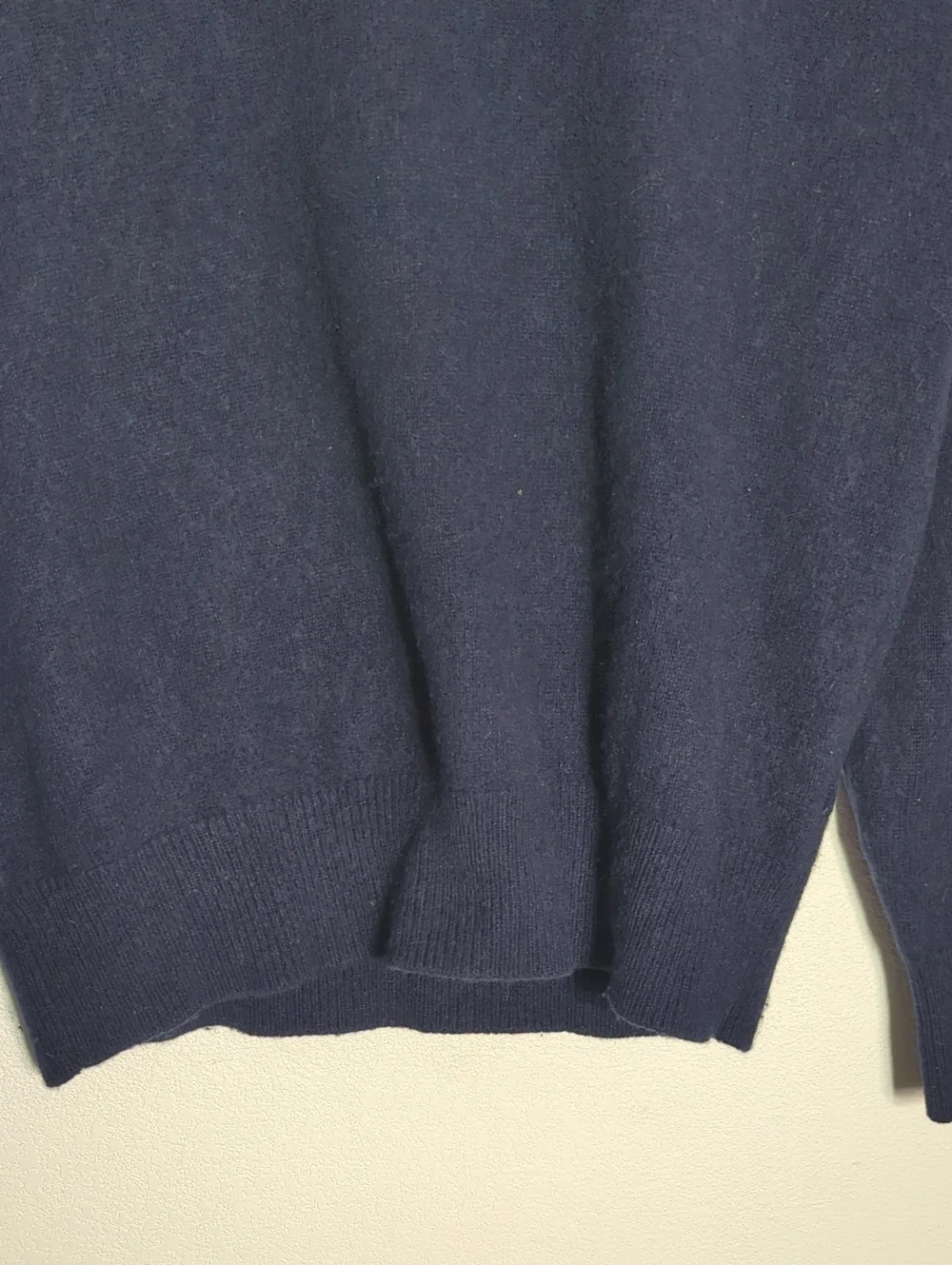 Celio Mens 100% Cashmere Sweater Shawl Neck Quiet Luxury Rogers Cosby Navy XL